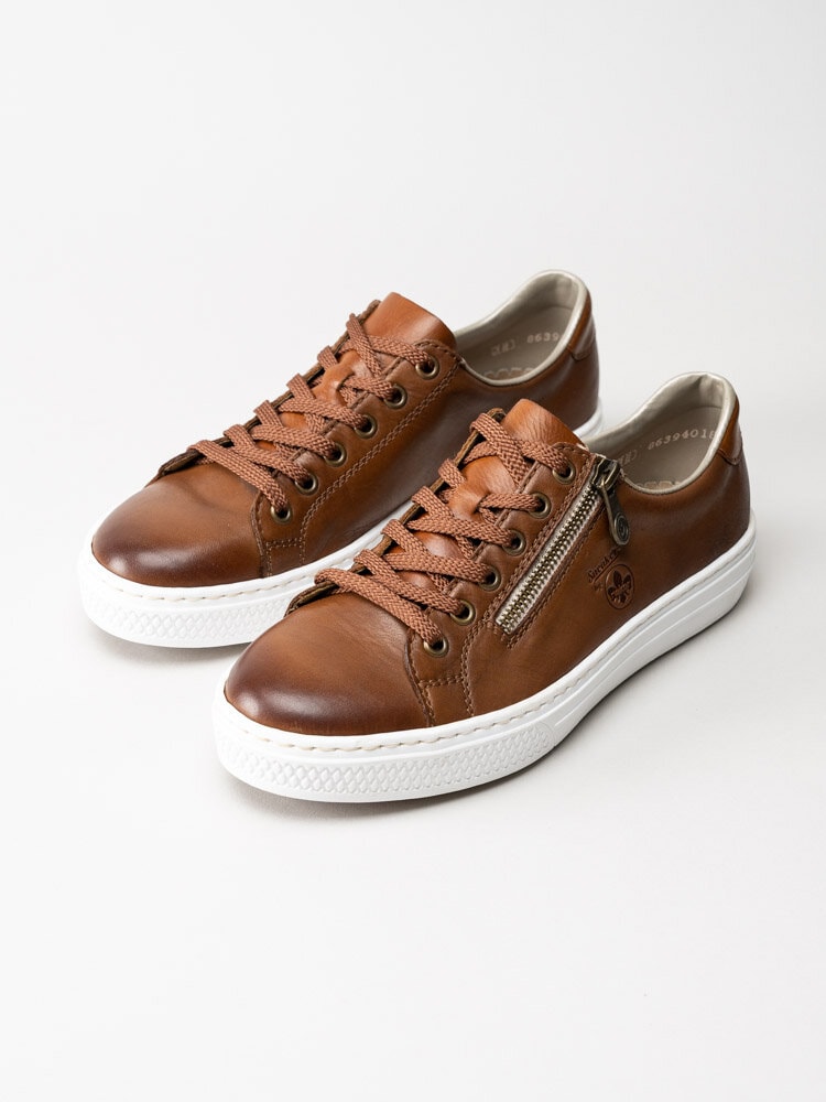 Rieker - Bruna sneakers i skinn