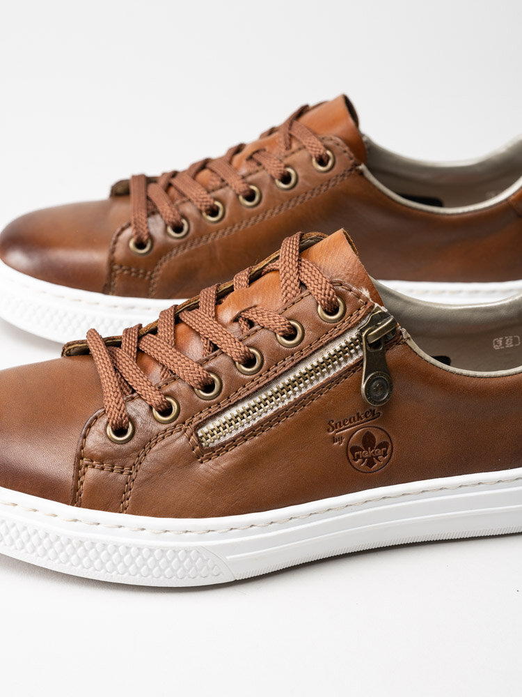 Rieker - Bruna sneakers i skinn