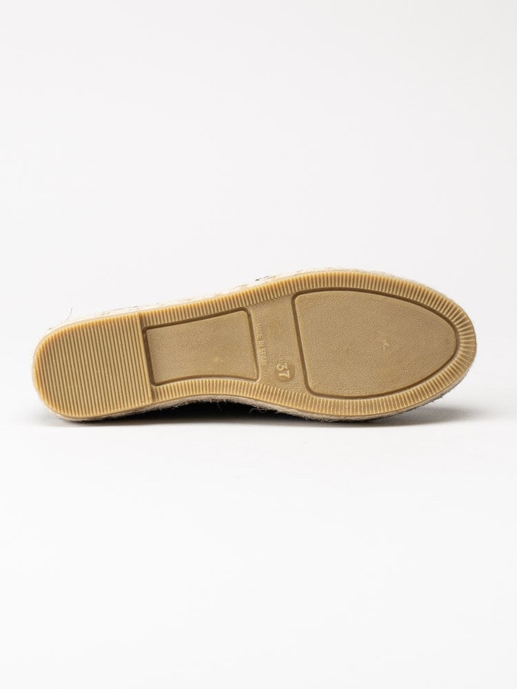 Duffy - Svarta espadrillos i skinn