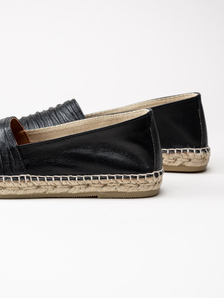 Duffy - Svarta espadrillos i skinn