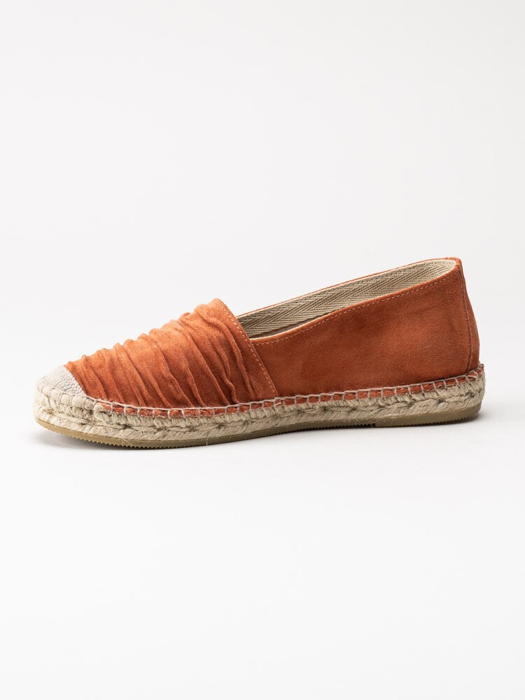 Duffy - Orange espadrillos i skinn