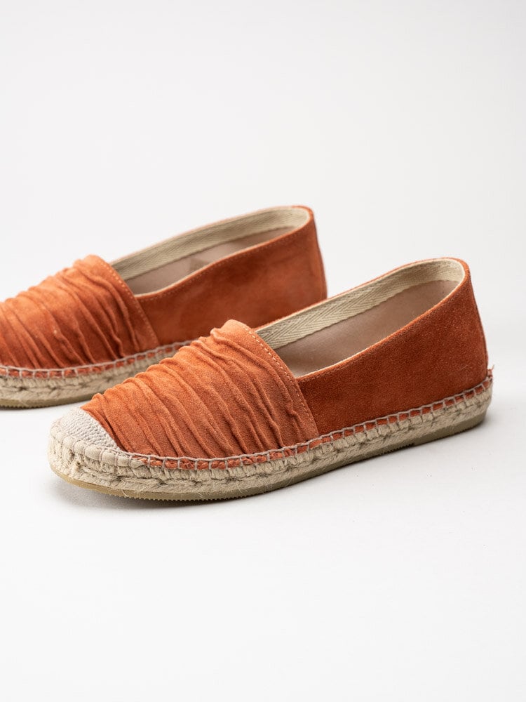 Duffy - Orange espadrillos i skinn