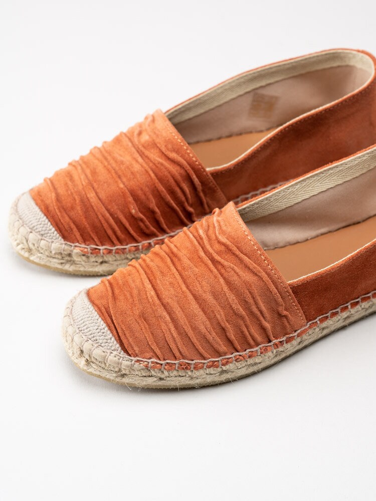 Duffy - Orange espadrillos i skinn