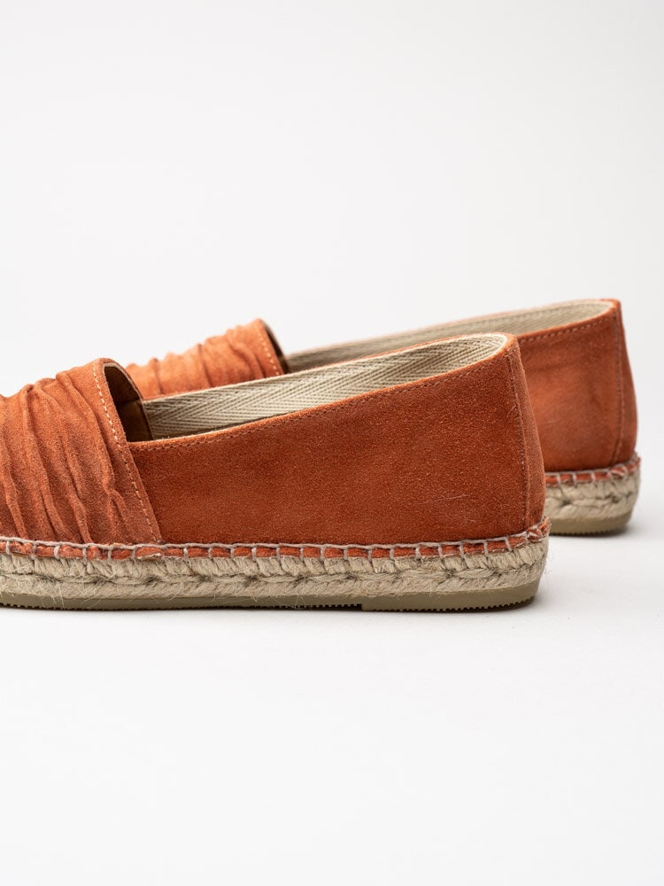 Duffy - Orange espadrillos i skinn