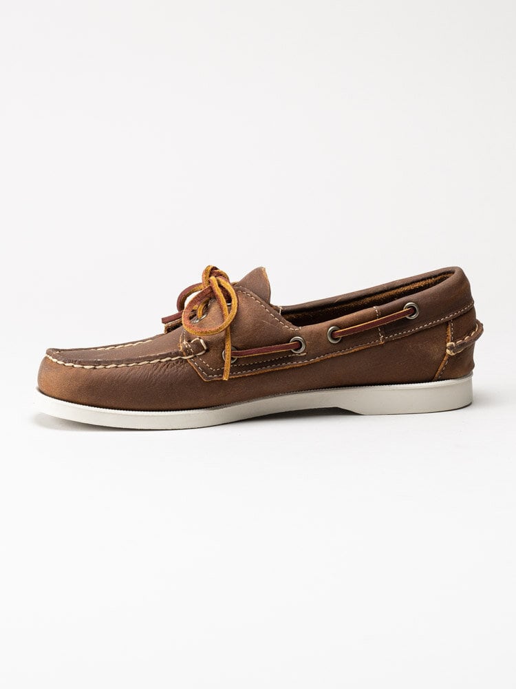 Sebago - Portland Crazy H W - Bruna klassiska seglarskor i skinn