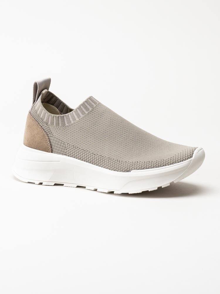 Vagabond - Janessa - Greige slip on sneakers i textil