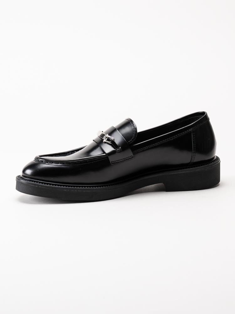 Vagabond - Alex W - Svarta loafers i polidoskinn