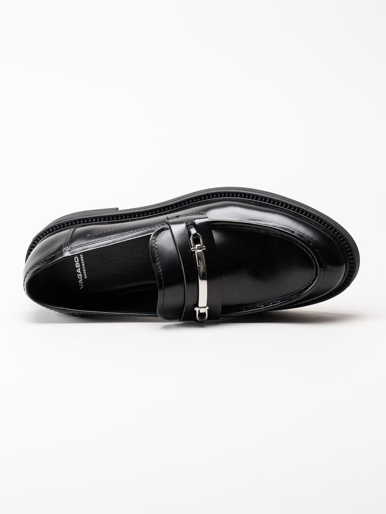 Vagabond - Alex W - Svarta loafers i polidoskinn