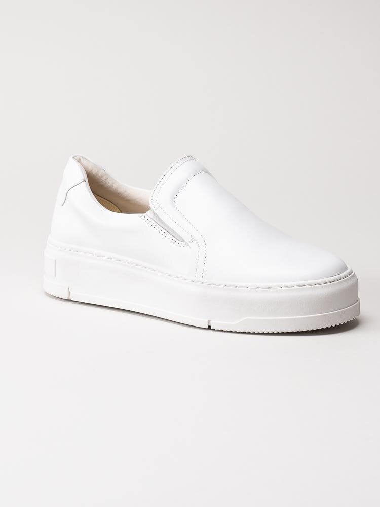 Vagabond - Judy - Vita slip on platåsneakers i skinn