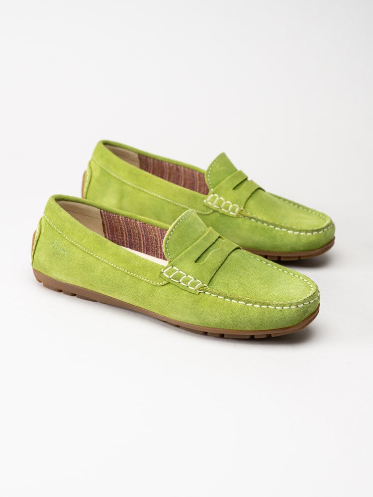 Sioux - Carmona 700 - Gröna loafers i mocka