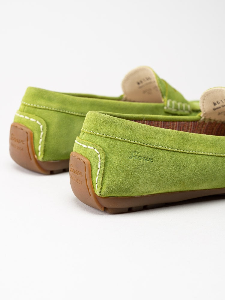 Sioux - Carmona 700 - Gröna loafers i mocka