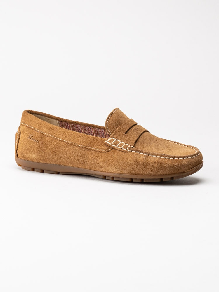 Sioux - Carmona 700 - Ljusbruna loafers i mocka