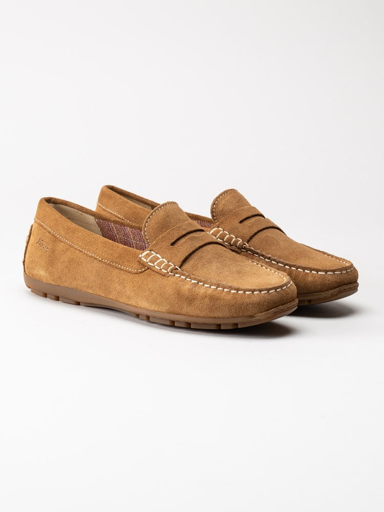 Sioux - Carmona 700 - Ljusbruna loafers i mocka