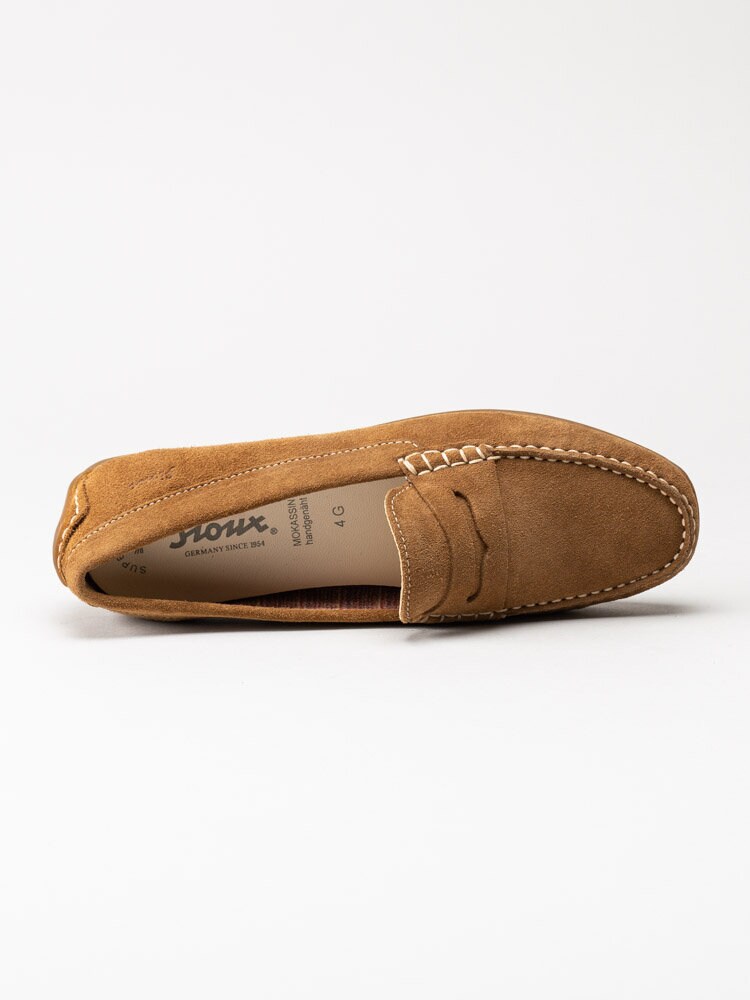 Sioux - Carmona 700 - Ljusbruna loafers i mocka