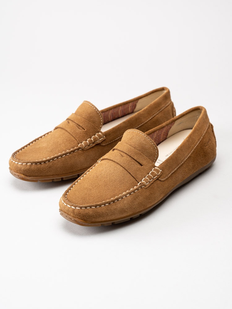 Sioux - Carmona 700 - Ljusbruna loafers i mocka