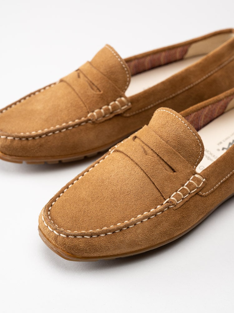 Sioux - Carmona 700 - Ljusbruna loafers i mocka