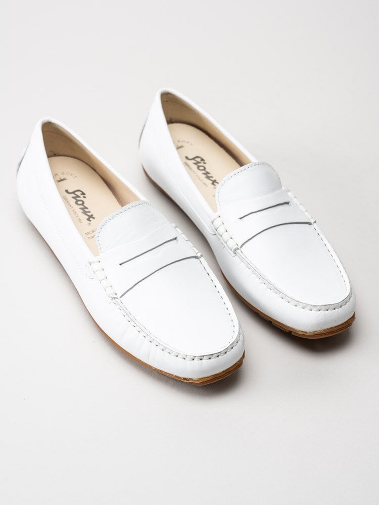 Sioux - Carmona 700 - Vita loafers i skinn