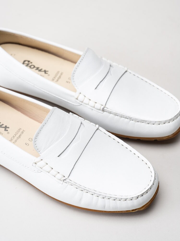 Sioux - Carmona 700 - Vita loafers i skinn