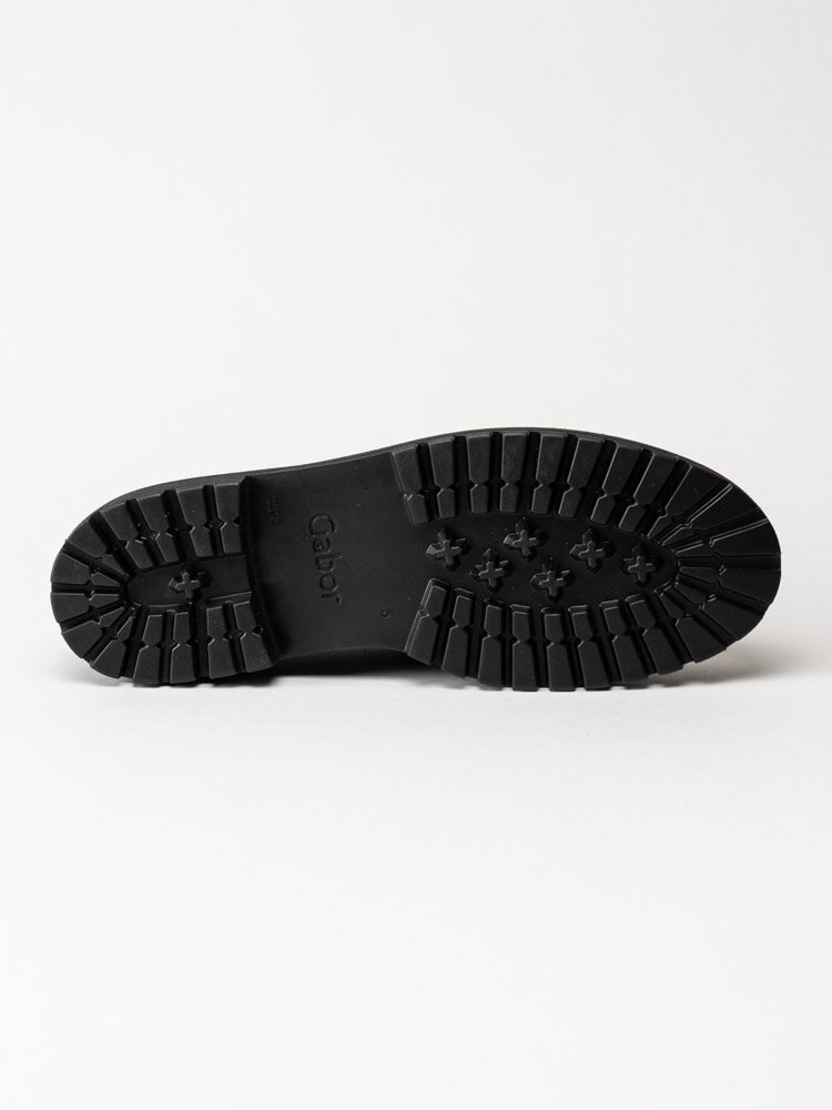 Gabor - Svarta chunky loafers i skinn