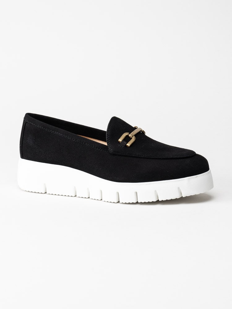 Unisa - Famo_KS - Svarta loafers i mocka