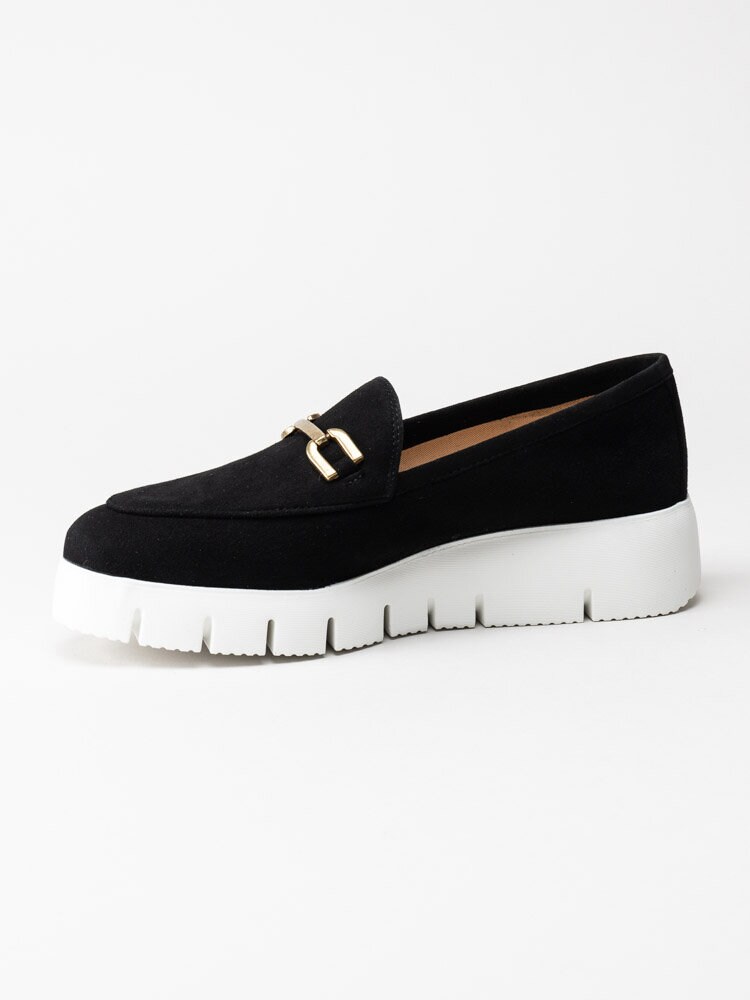 Unisa - Famo_KS - Svarta loafers i mocka