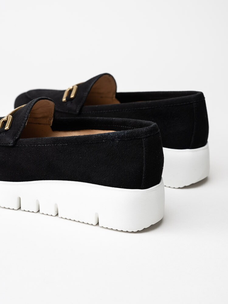 Unisa - Famo_KS - Svarta loafers i mocka