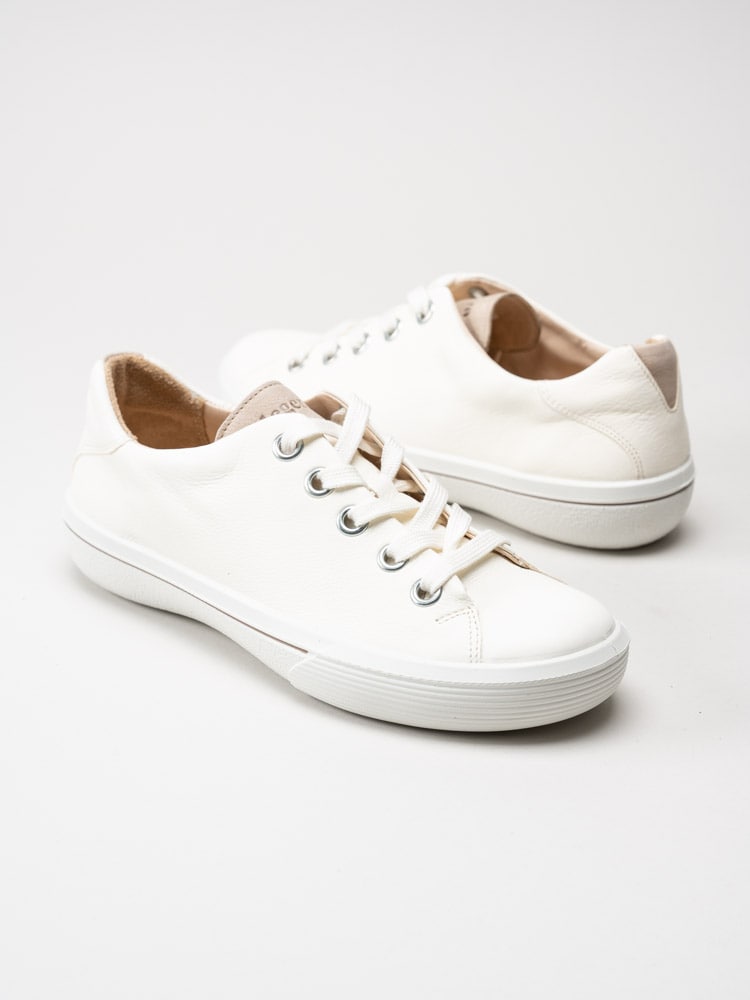 Legero - Vita sneakers i skinn