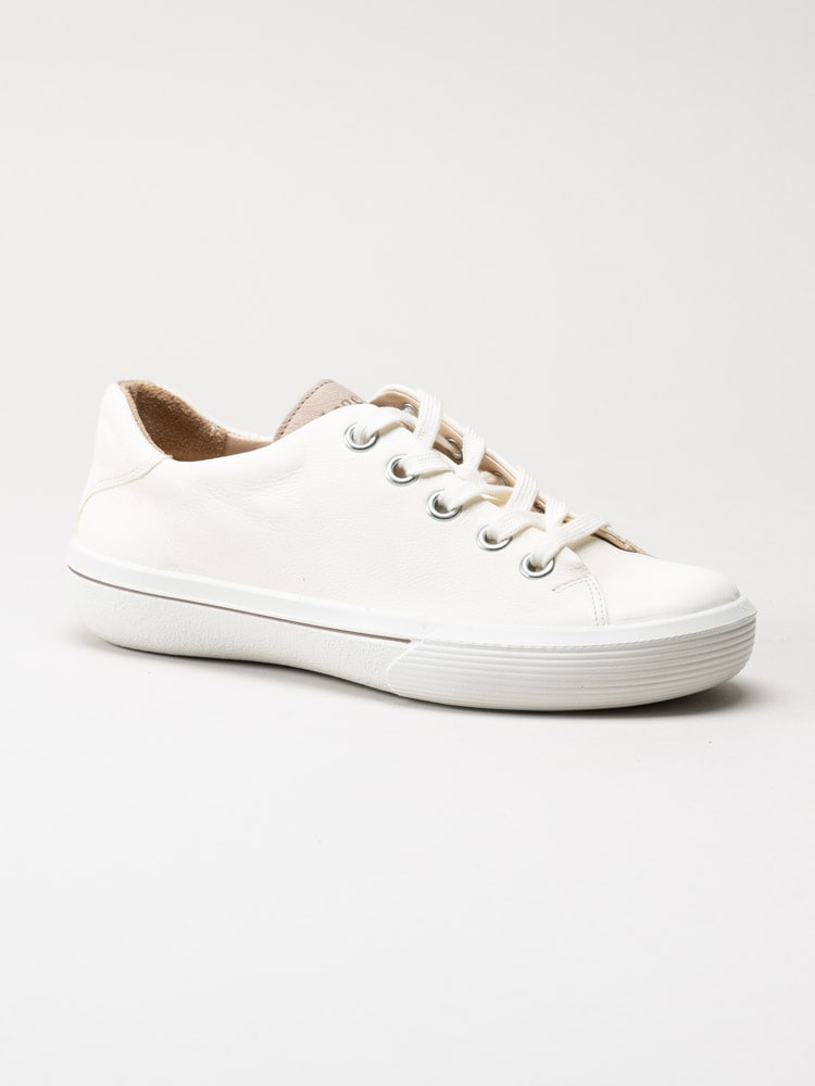 Legero - Vita sneakers i skinn