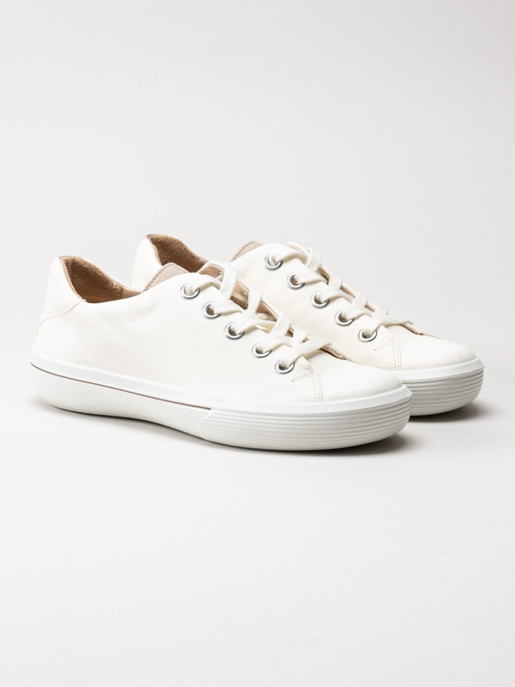 Legero - Vita sneakers i skinn