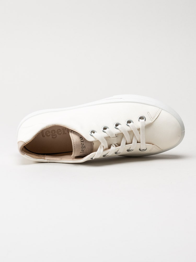 Legero - Vita sneakers i skinn