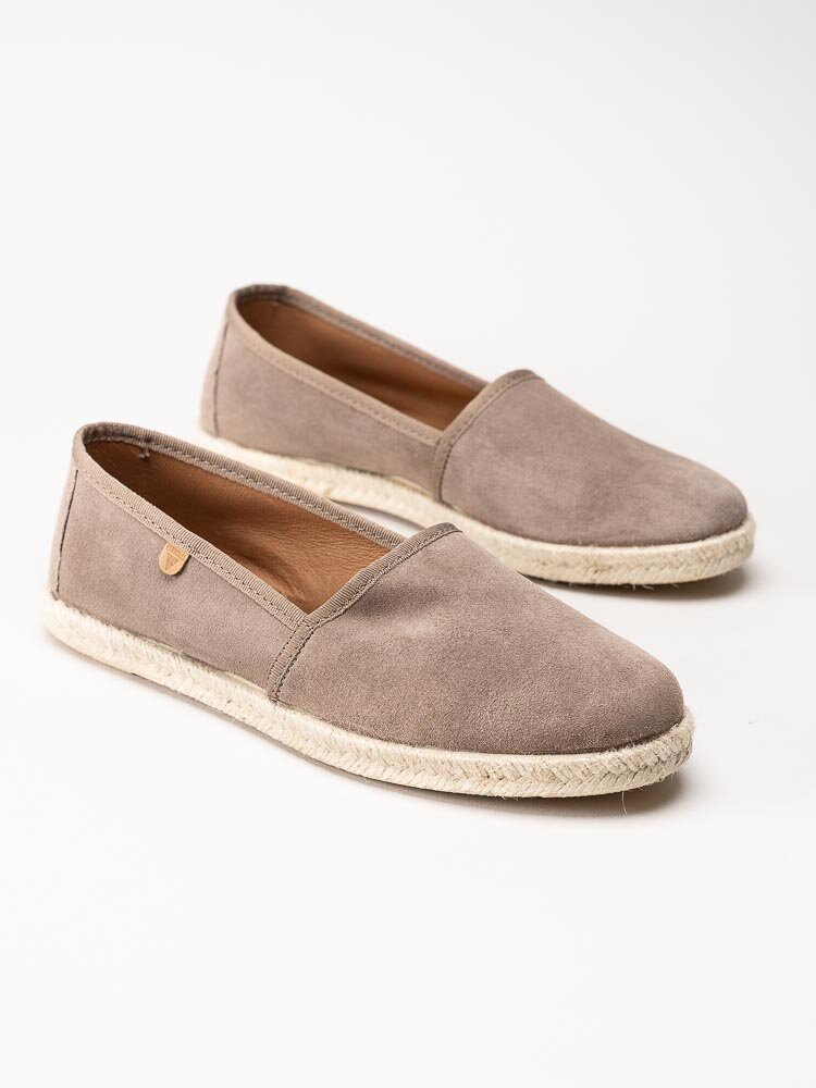 Verbenas - Cloe - Beige slip on espadrillos i mocka