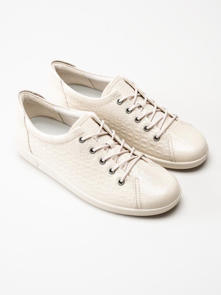 Ecco - Soft 2.0 - Vita sneakers i skinn