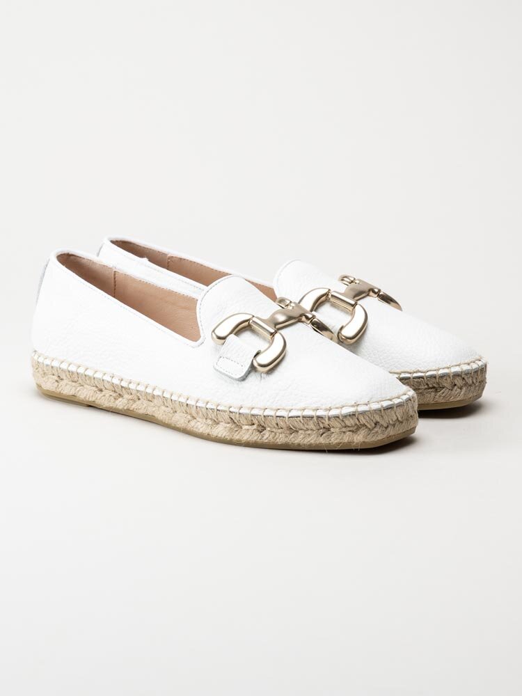 Philip Hog - Denise - Vita espadrillos i skinn