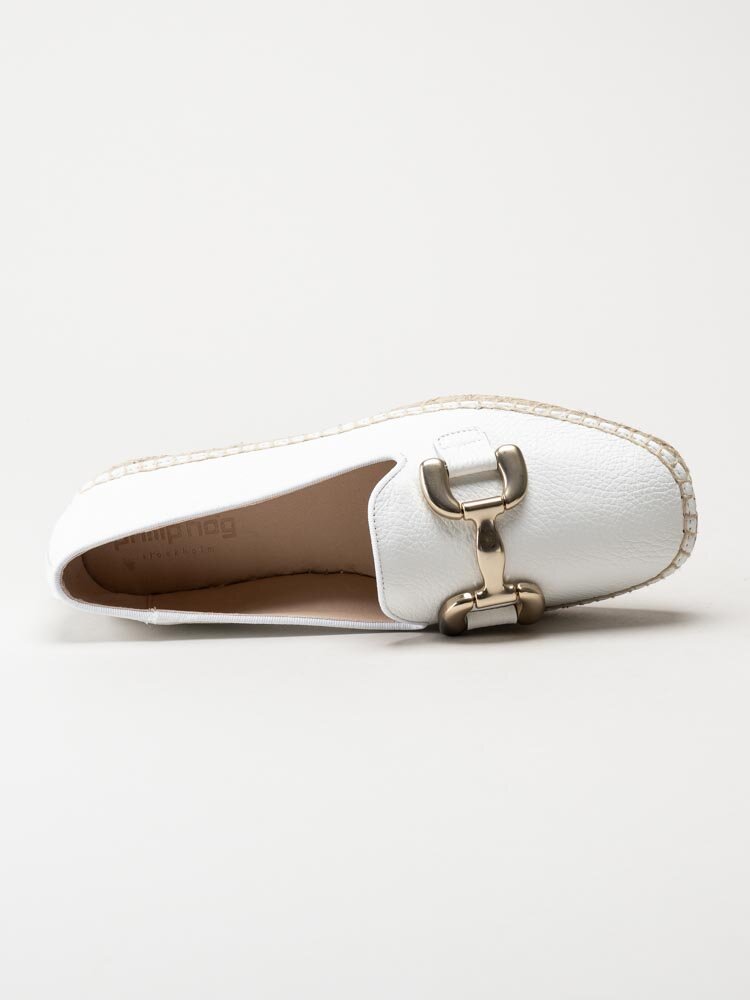 Philip Hog - Denise - Vita espadrillos i skinn