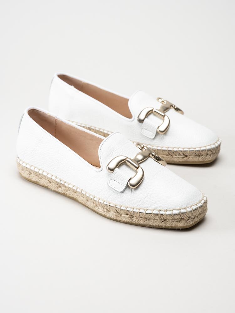 Philip Hog - Denise - Vita espadrillos i skinn
