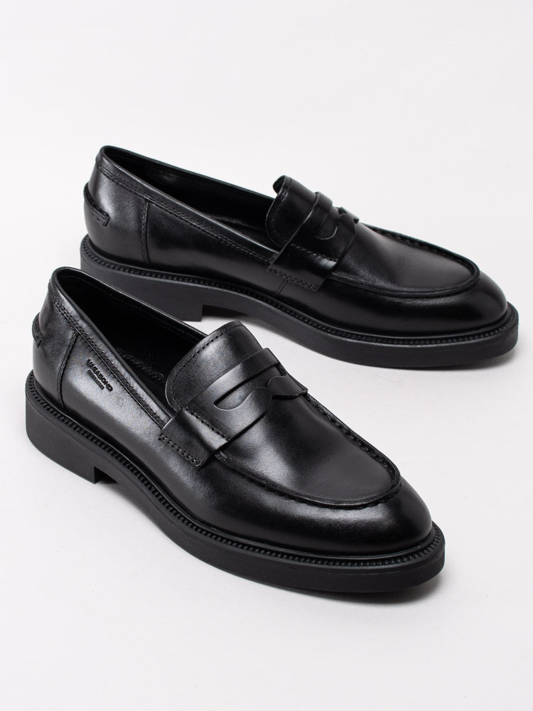 Vagabond - Alex W - Svarta loafers i skinn