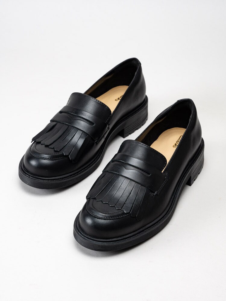 Clarks - Orinoco 2 Loafer - Svarta loafers i skinn