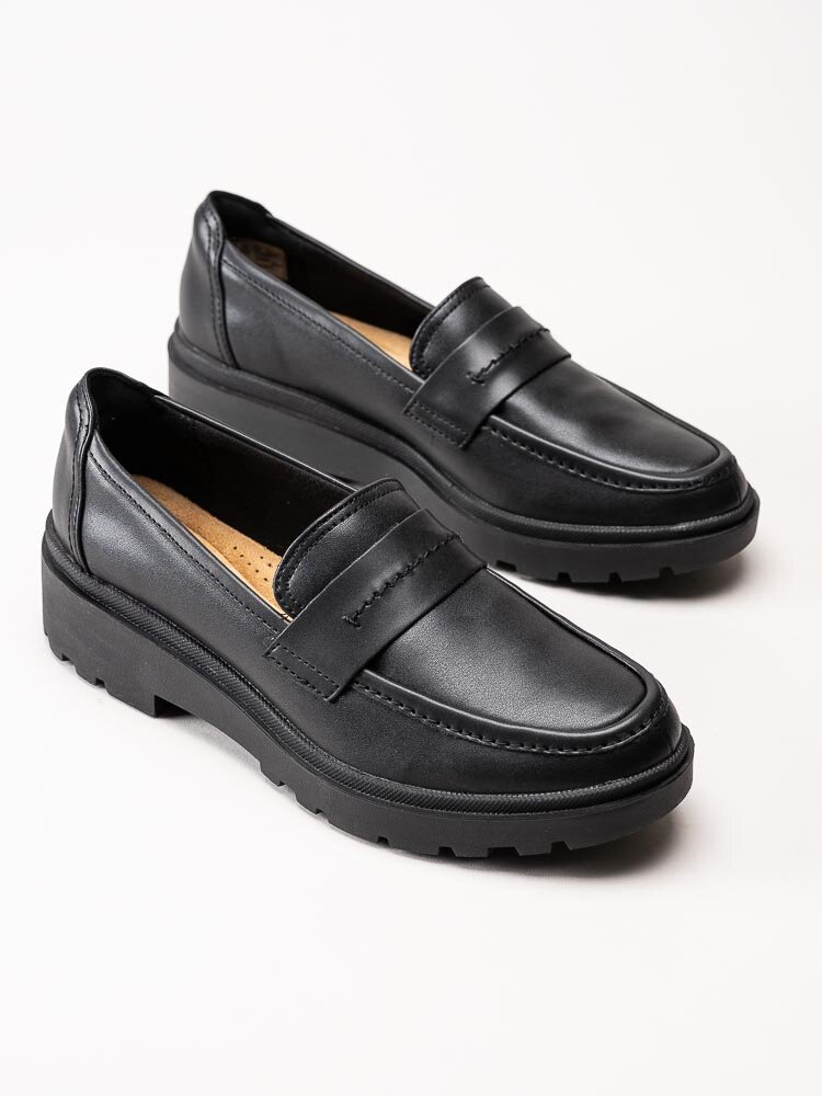 Clarks - Cella Ease - Svarta loafers i skinn