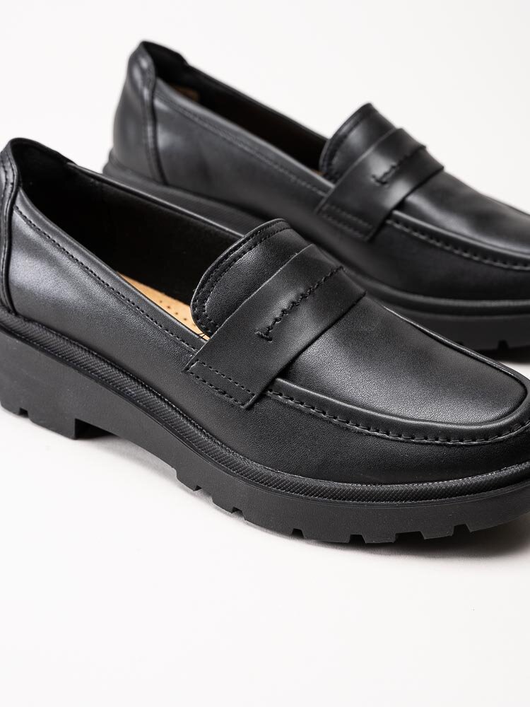 Clarks - Cella Ease - Svarta loafers i skinn