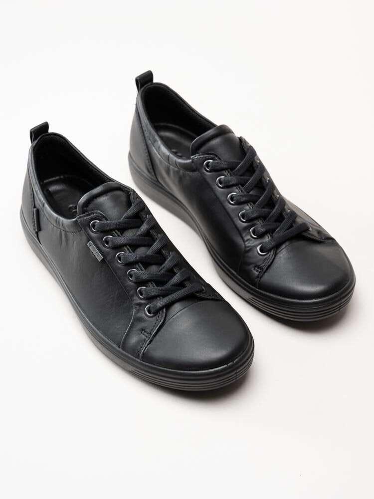 Ecco - Soft 7 GTX - Svarta snörskor med Gore-Tex