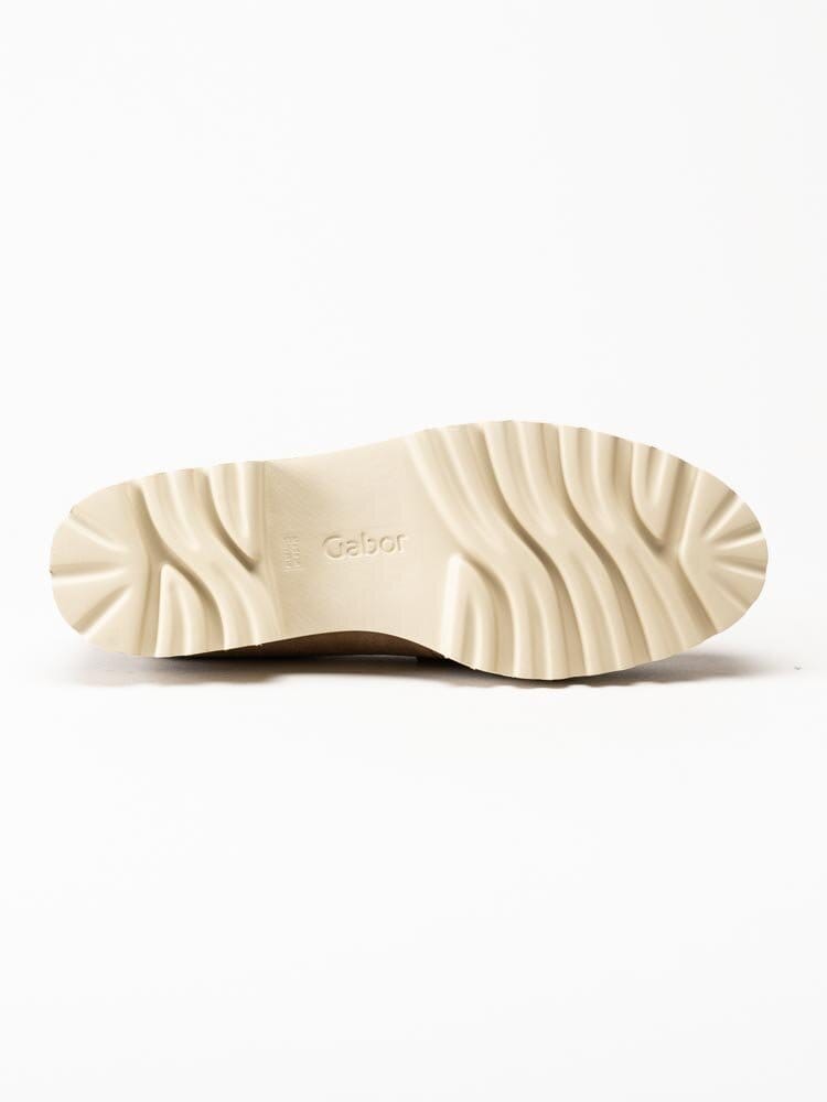 Gabor - Ljusbruna loafers i mocka