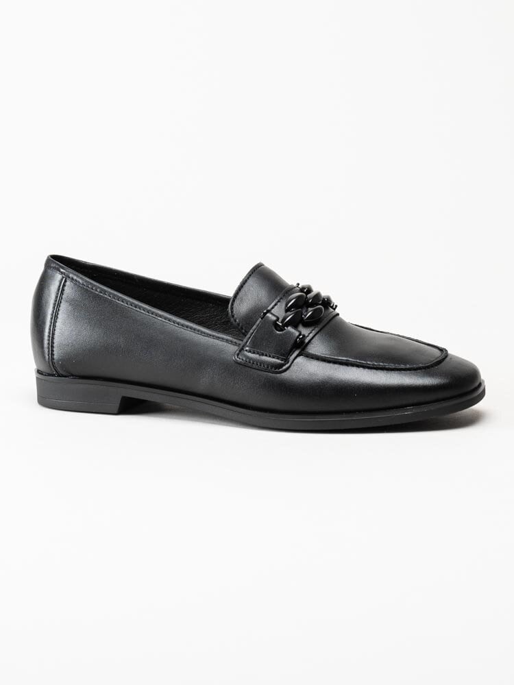 Gabor - Svarta loafers i mocka