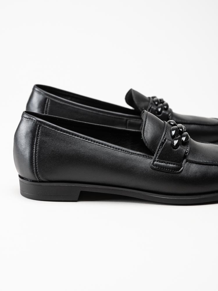 Gabor - Svarta loafers i mocka