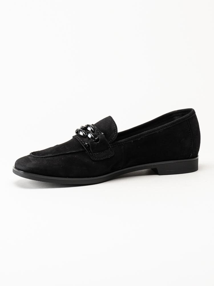 Gabor - Svarta loafers i mocka