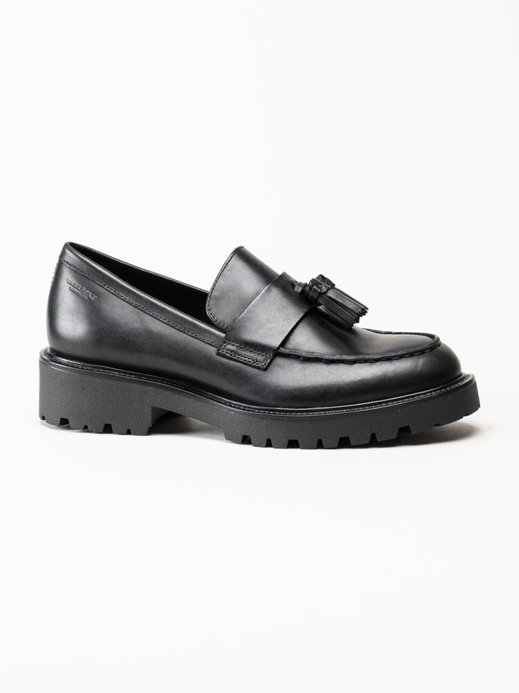 Vagabond - Kenova - Svarta loafers i skinn