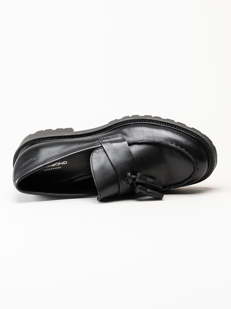 Vagabond - Kenova - Svarta loafers i skinn