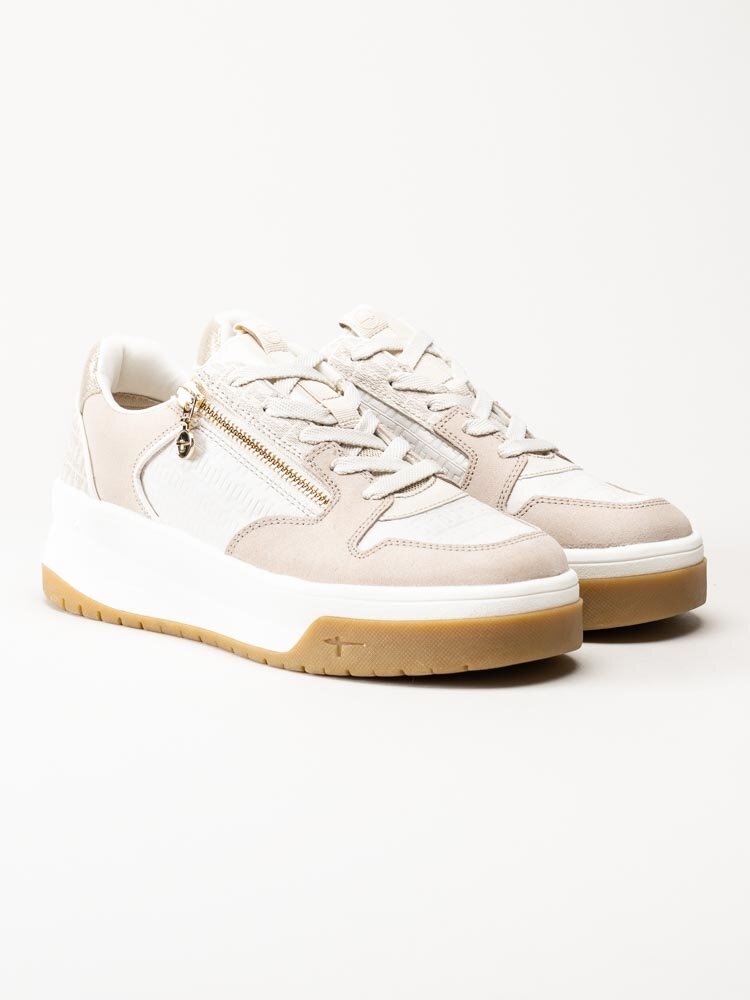 Tamaris - Off white platåsneakers