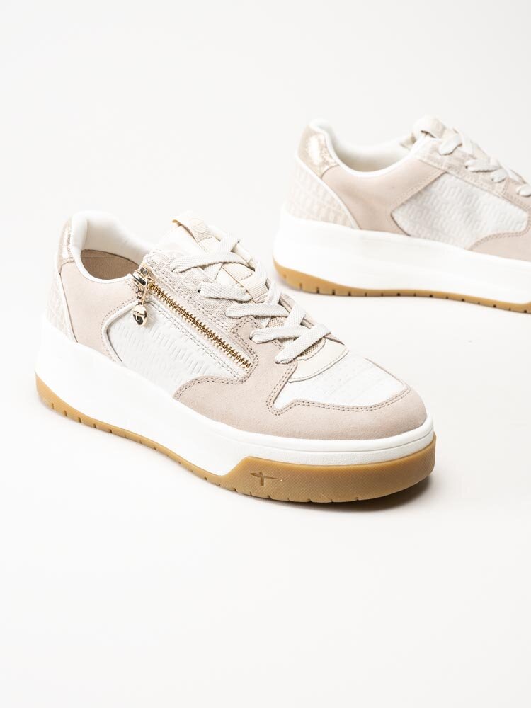 Tamaris - Off white platåsneakers