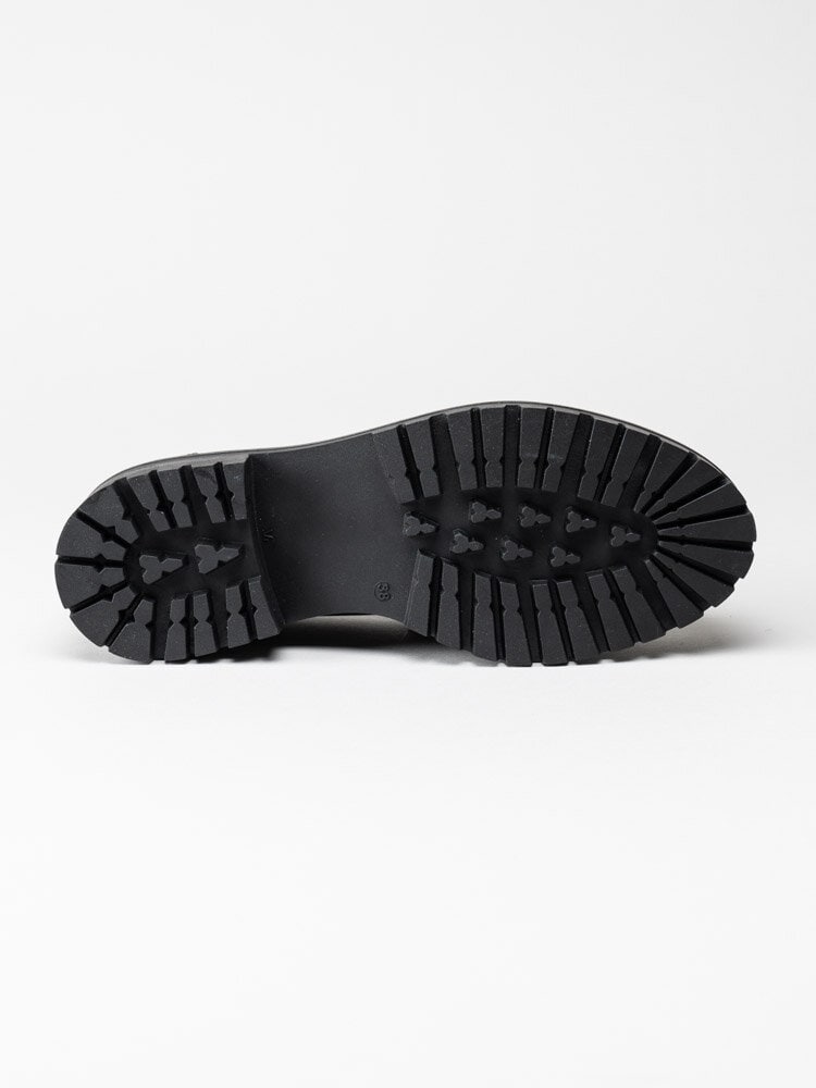 Rosa Negra - Svarta chunky loafers i skinn