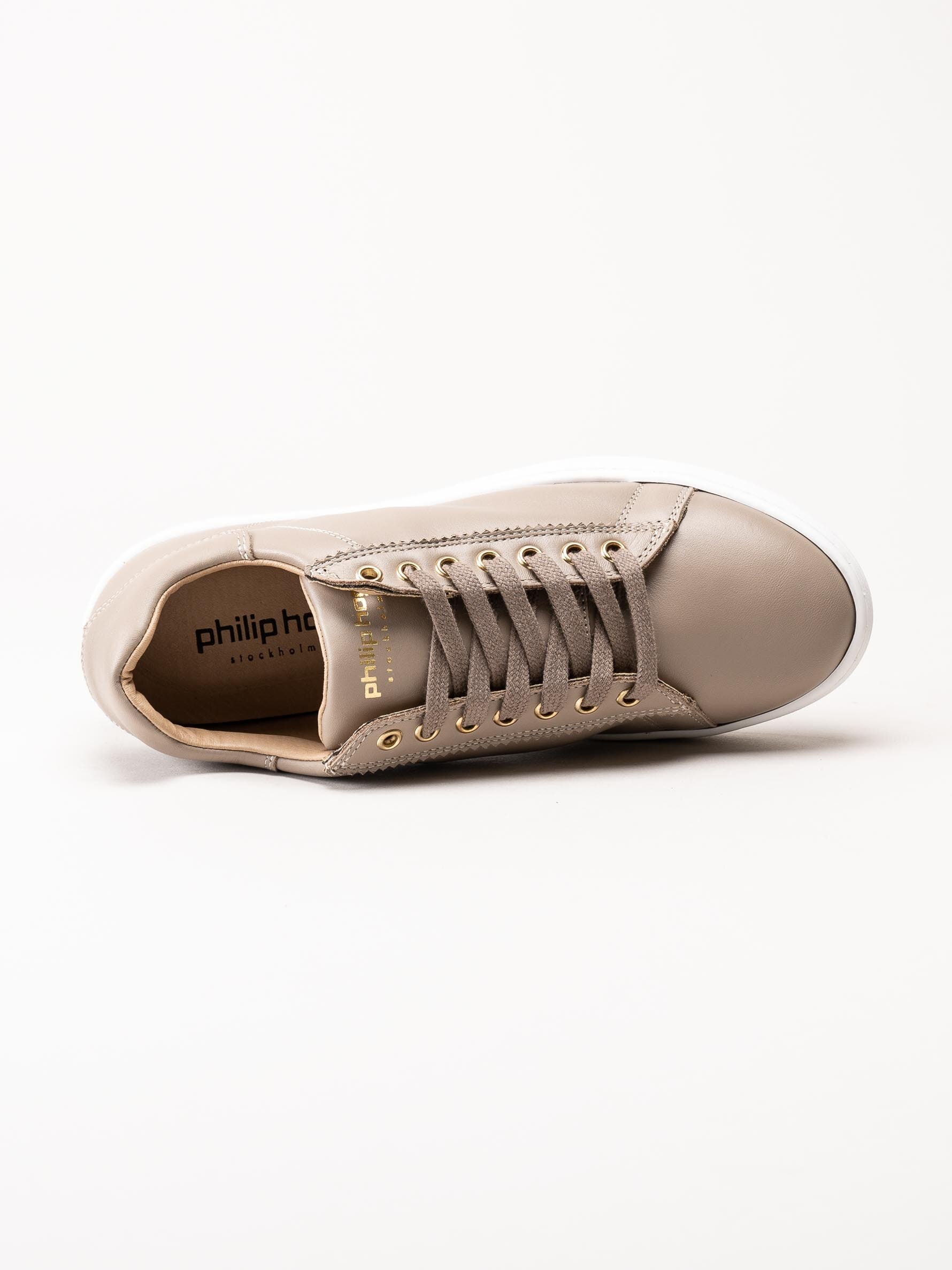 Philip Hog - Sofia - Beige sneakers i skinn